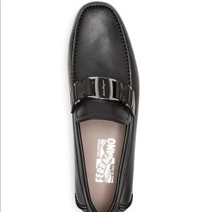 Salvatore Ferragamo Sardegna Leather Moc Toe Drivers